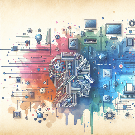 An image of a seamless integration between AI algorithms and SaaS applications