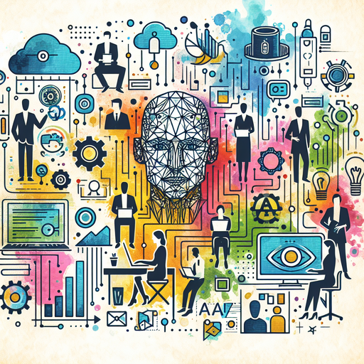 Illustrate the seamless integration of AI technology in SaaS startup workflows.