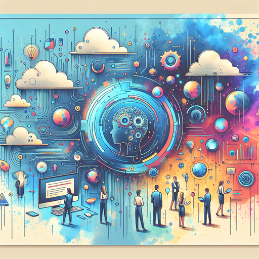 Illustrate the seamless integration of business objectives with AI technology.
