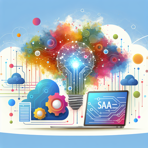 Visualize the seamless integration of AI and SaaS in driving innovation and growth for startups and enterprises.