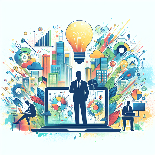 An illustration showcasing the seamless integration of business and technology in a SaaS startup, symbolizing innovation and growth.