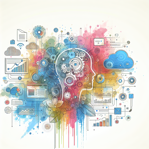 An illustration of the seamless integration of business and technology through AI