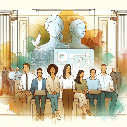 Show a diverse team of professionals working collaboratively on AI-powered software development for a SaaS startup.