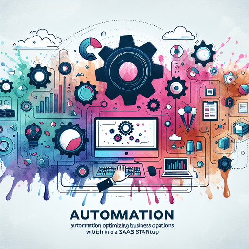 Visual representation of automation optimizing business operations in a SaaS startup