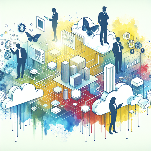 A visualization of enterprise architecture aligning business goals with technological capabilities