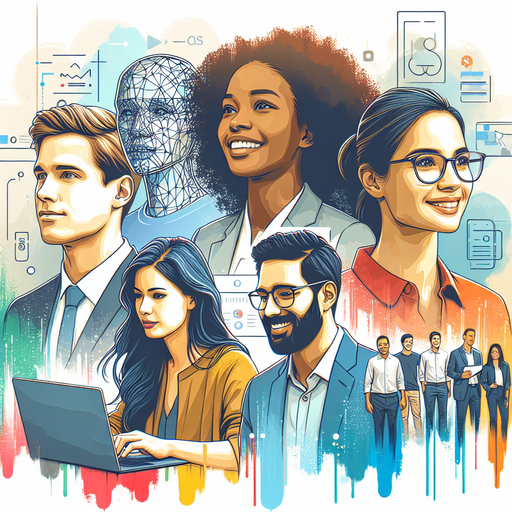 Visualize a team of professionals leveraging AI and SaaS to transform markets and drive business success.