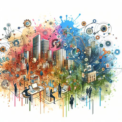 An illustration of a seamless integration of business and technology in a digital ecosystem